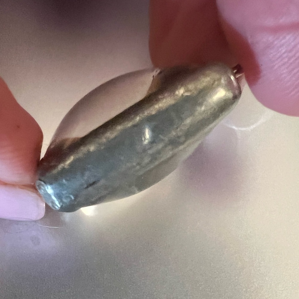 Notebook Initial Square Glass Bubble Pendant - image 6